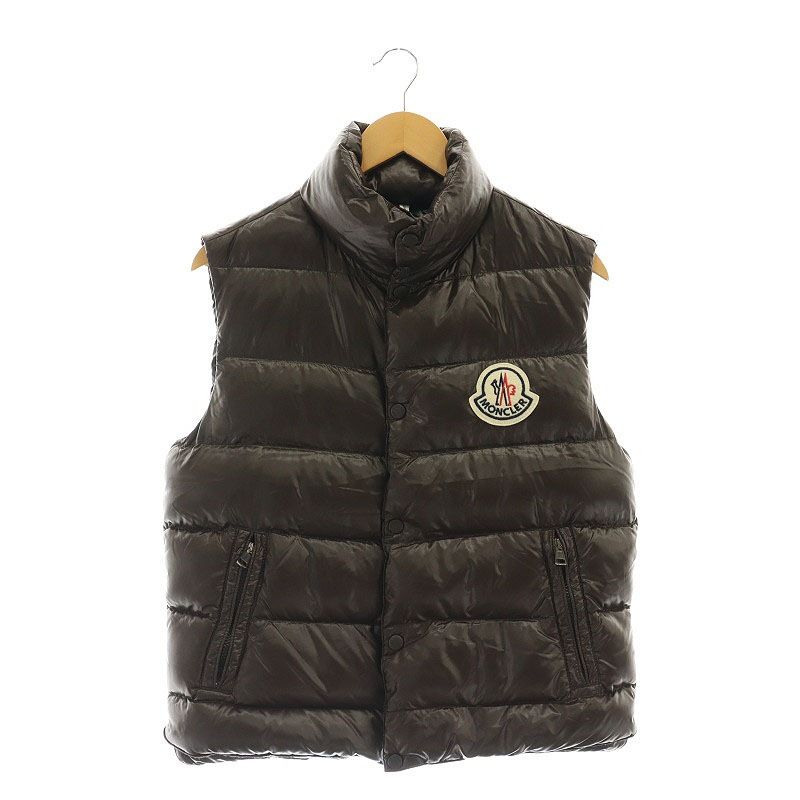 モンクレール MONCLER TIBET ダウンベスト アウター 1 XS 茶 ブラウン /KO OS