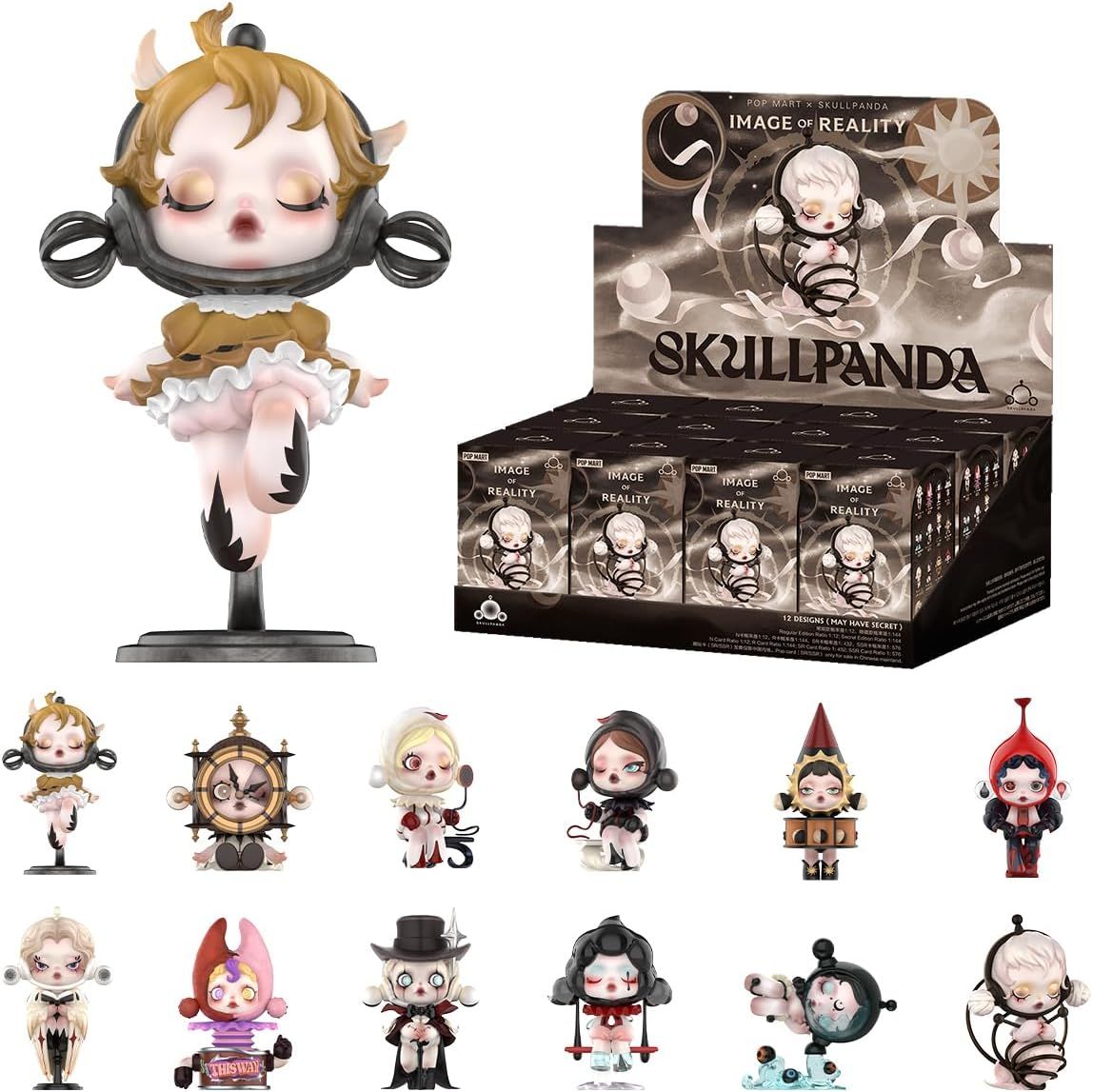 POP MART SKULLPANDA Image Of Reality シリーズ【アソートボックス 12ピース】 ポップマート ガチャガチャ ブラインド ボックス フィギュア プラモデル プレミアム おもちゃ PVC ソフビ オリジナル キャ