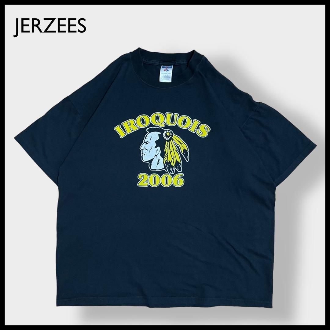 JERZEES】高校 ロゴ プリント Tシャツ バックプリント XL US古着