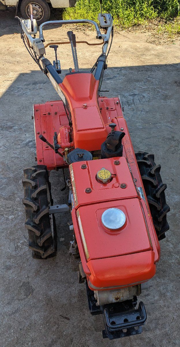 鹿児島発 クボタ セル始動 KRA75ディーゼルエンジン耕うん機 タイヤ
