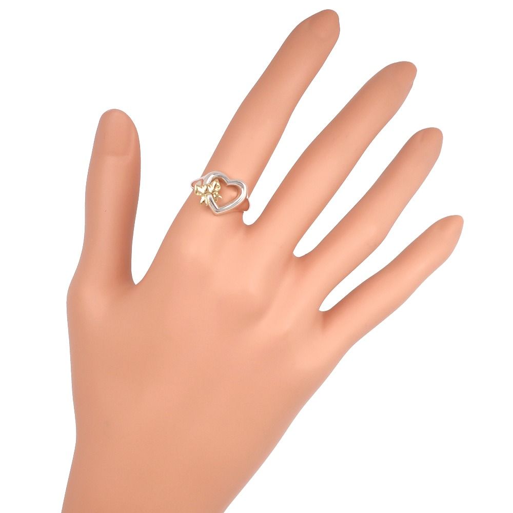 TIFFANY&Co.】ティファニー ハートリボン シルバー925×K18イエロー 