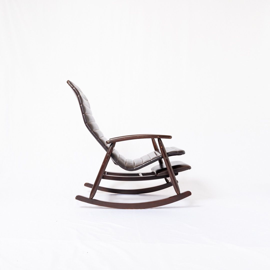 【希少品】ヴィンテージ 松田家具 ロッキングチェア ミッドセンチュリー まつだ 松田家具 ロッキングチェア ミッドセンチュリーを感じさせる秀逸