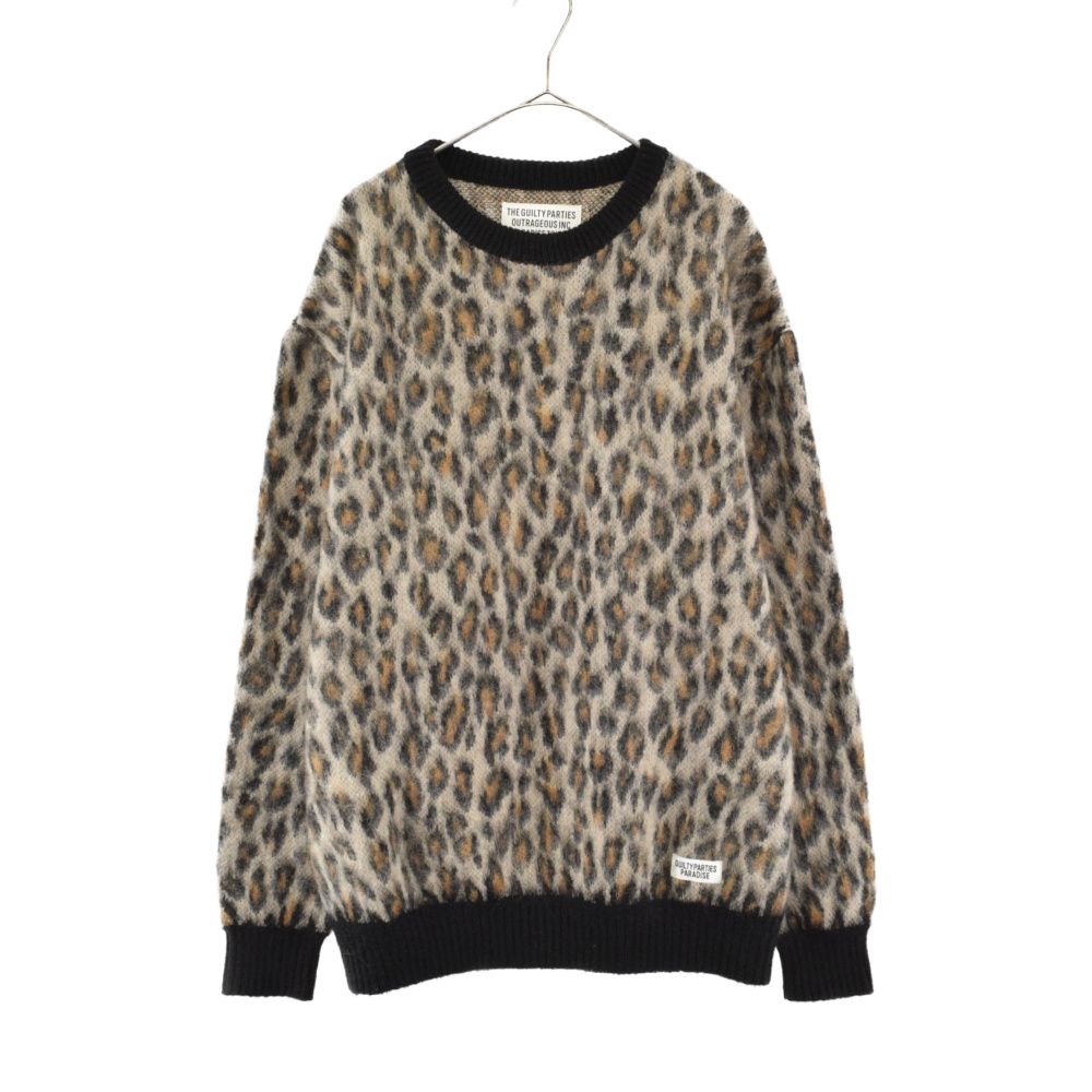 WACKO MARIA (ワコマリア) 22SS LEOPARD MOHAIR CREW NECK SWEATER