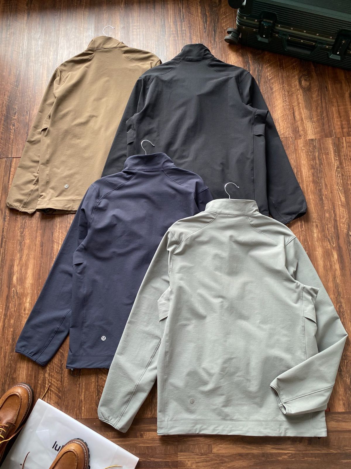Lululemon 春用メンズ防風ジャケット