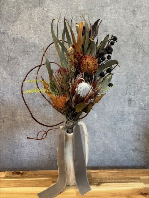 No.６ 新築祝い ワイルドフラワー ドライフラワー プロのお店 ドライフラワーアレジメント 秋カラー １点物