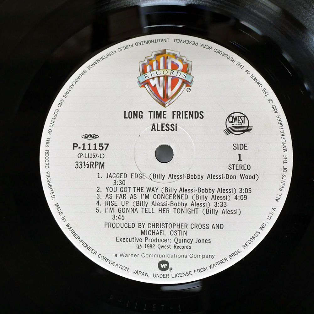帯付き 国内盤 アレッシー/そよ風にくちづけ/WARNER P11157 LP