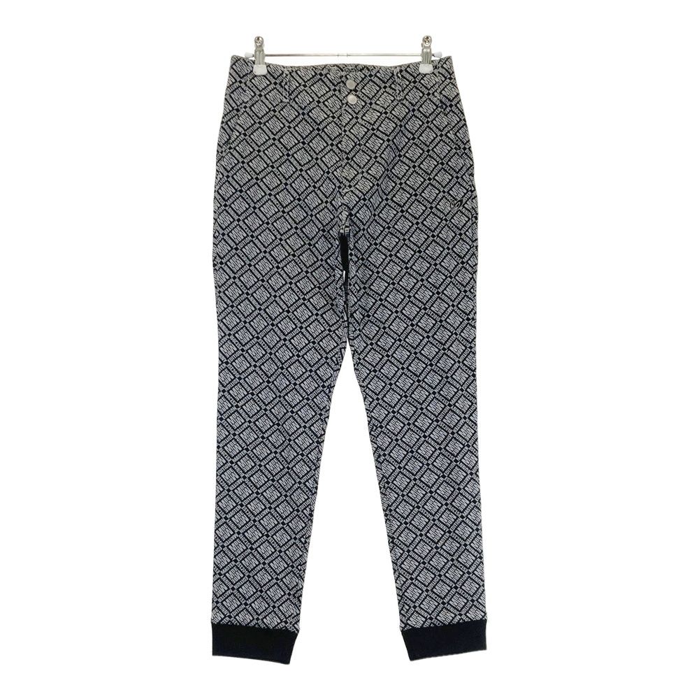 サイズ 0 MASTER BUNNY EDITION マスターバニーエディション 2025年モデル ストレッチ ジョガーパンツ 総柄 ブラック系 240101461442 ゴルフウェア レディース ストスト