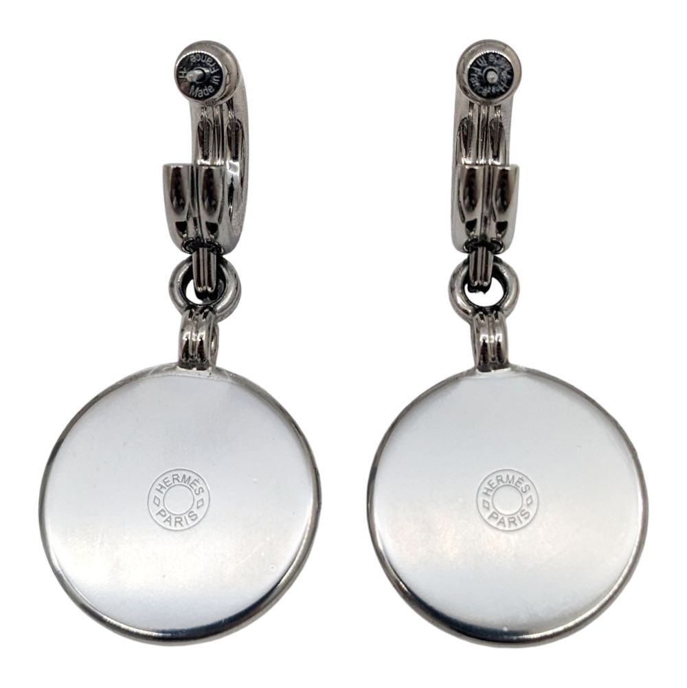 ◇エルメス◇ファニー アイスクリーム ピアス メタル ホワイト