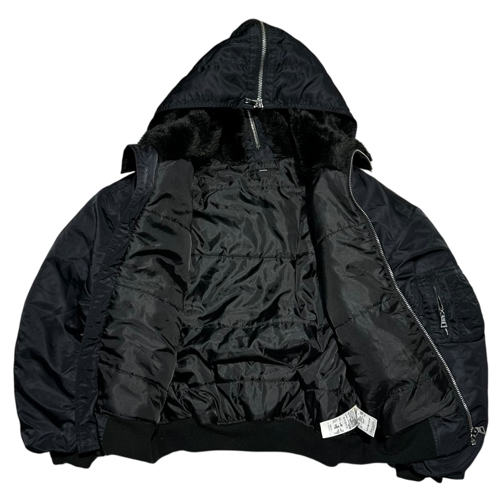 EMODA(エモダ) N2B フェイクファーフーディーヘビーMA-1 041860250601