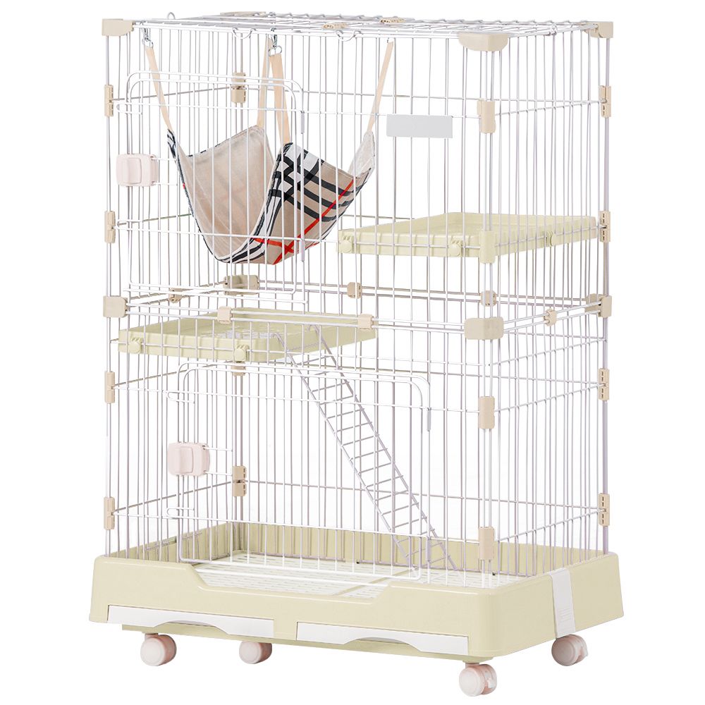 猫ケージ 猫用ケージ 猫ハウス 85x60x175cm ホワイト　ペットケージ 猫ケージ 猫用ケージ 猫ハウス 85x60x175cm ホワイト ペットケージ 猫