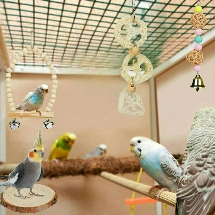 11 インコ カジカジ ガジガジおもちゃセット バードトイ - 鳥用品