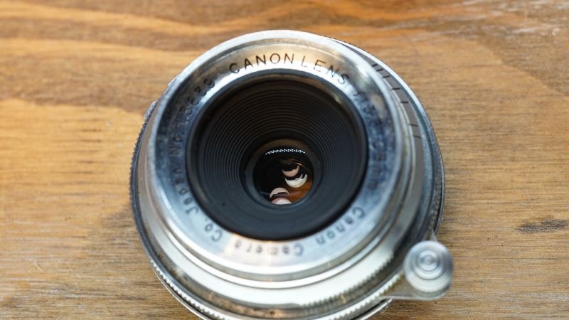 7046 希少 Canon LENS 28mm F3.5 ライカ Lマウント