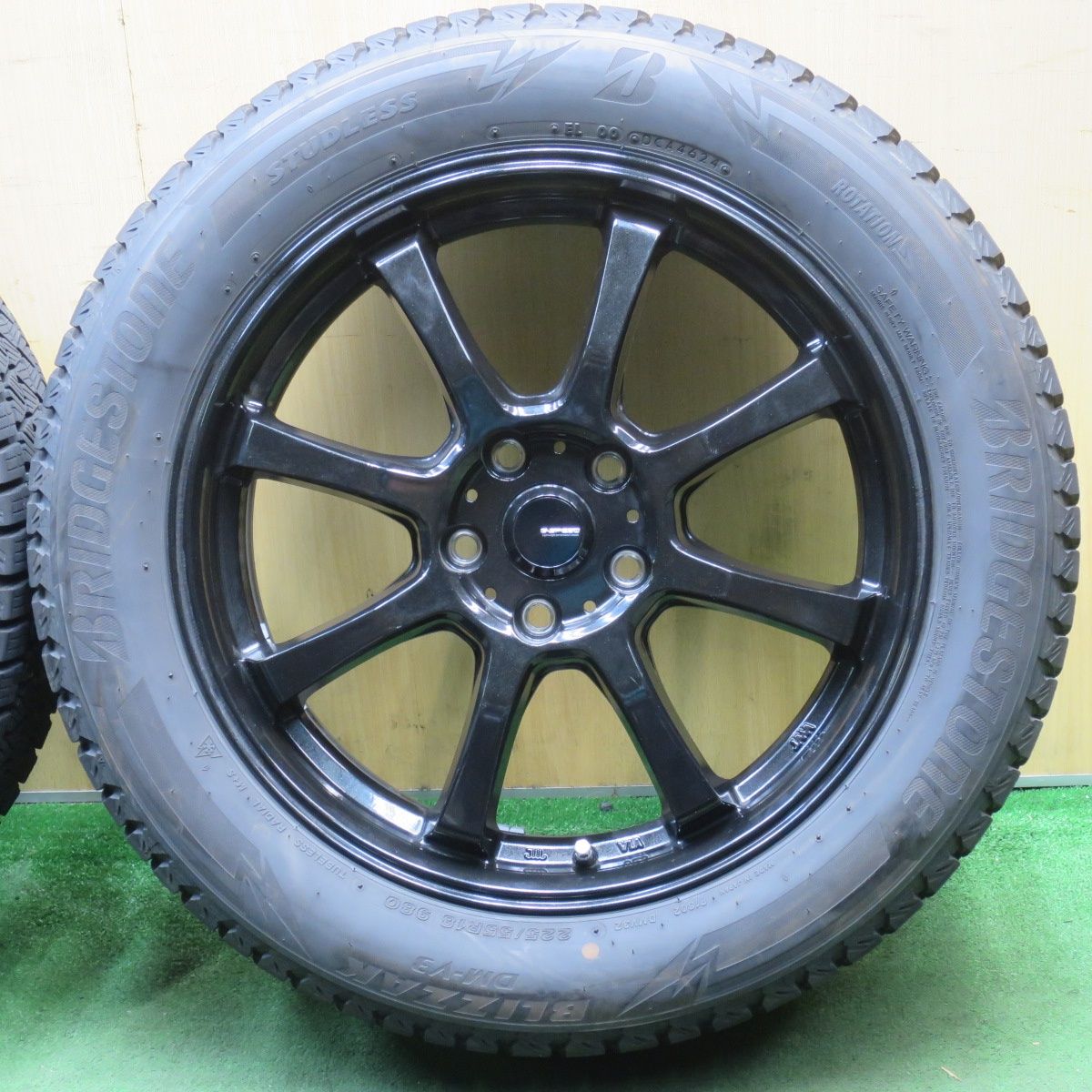 バリ溝 24年 キレイ 9.5分 スタッドレス G-SPEED 225 55R18 ブリヂストン ブリザック DM-V3 Gスピード 18インチ PCD114.3 5H 5092404NJス FFCRYSTALESIA_COM