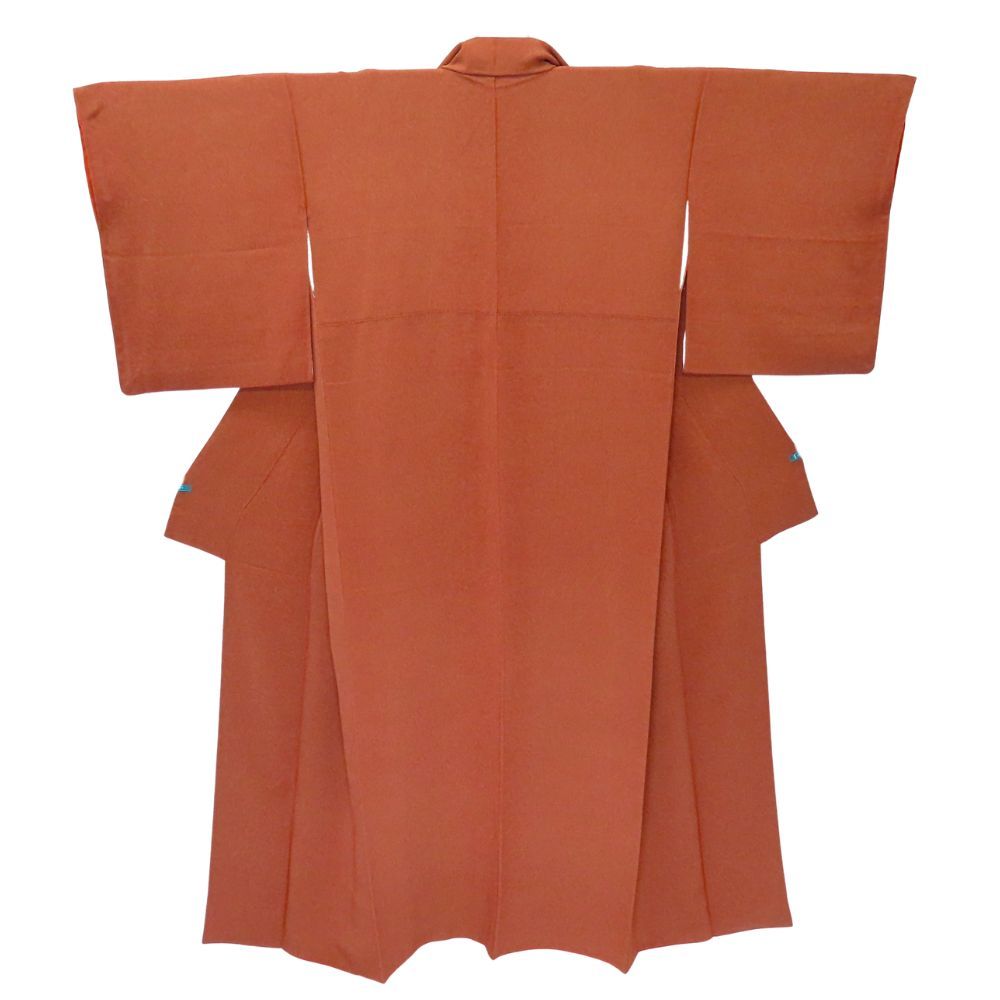 小紋 江戸小紋 鮫小紋 正絹 金銀糸除く ブラウン系 赤茶色系 紋なし 和装 呉服 和服 きもの レディース 女性