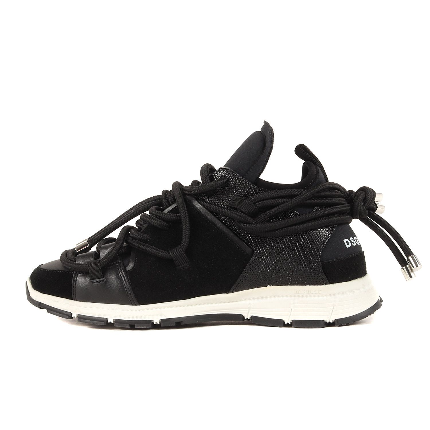 DSQUARED2 ディースクエアード サイズ:39 ファットレース スリッポン スニーカー 82SN108JP725SS16 ブラック 黒 ローカット シューズ 靴【メンズ】