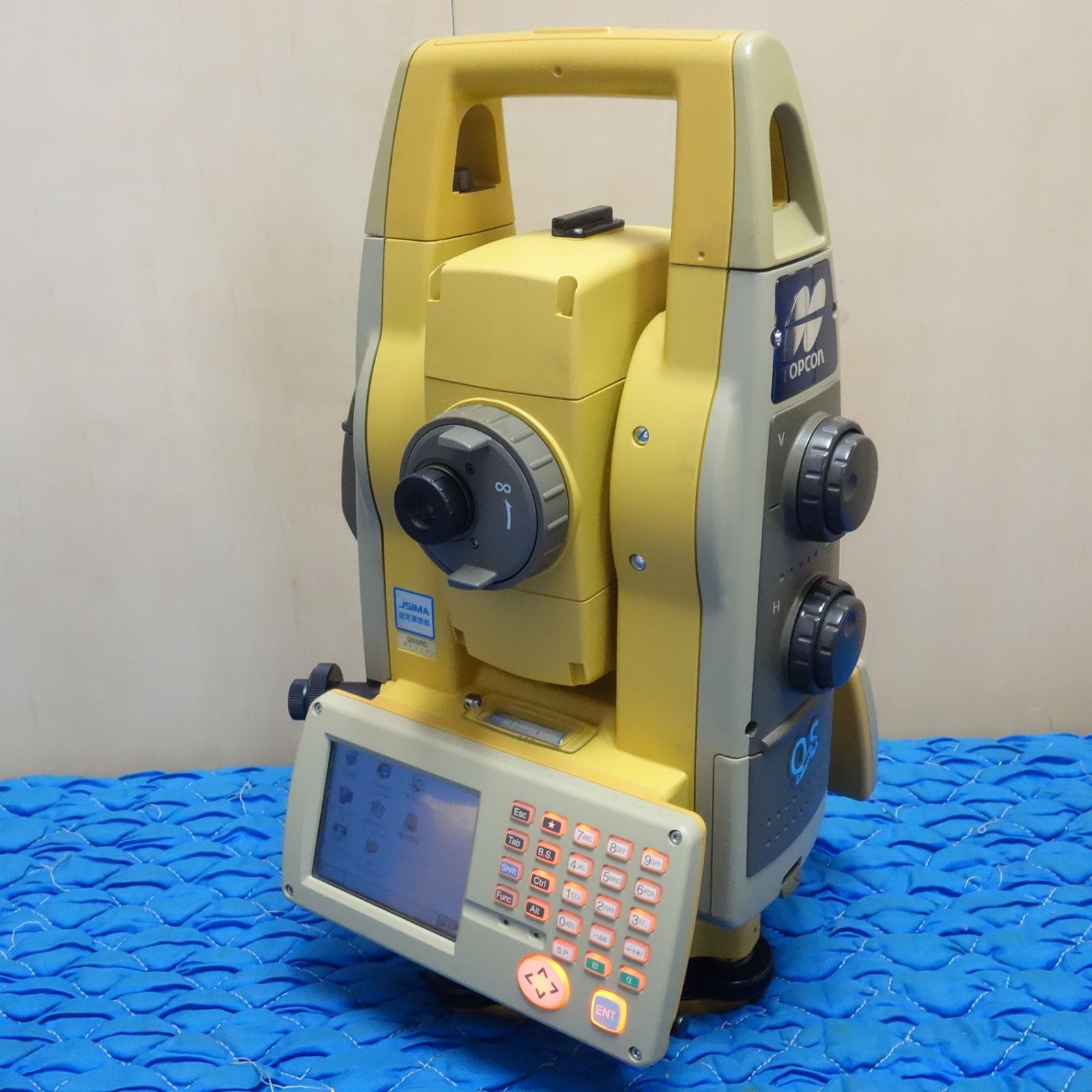 トプコン 自動視準 トータル ステーション 測量器 QSシリーズ QS5AC ACアダプタ 充電器 バッテリー ケース付き TOPCON 現状品