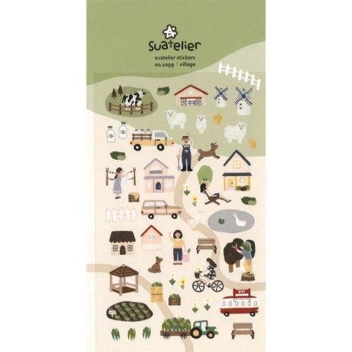まとめ S＆Cコーポレーション スワテリエステッカー village 1099 ×25セット