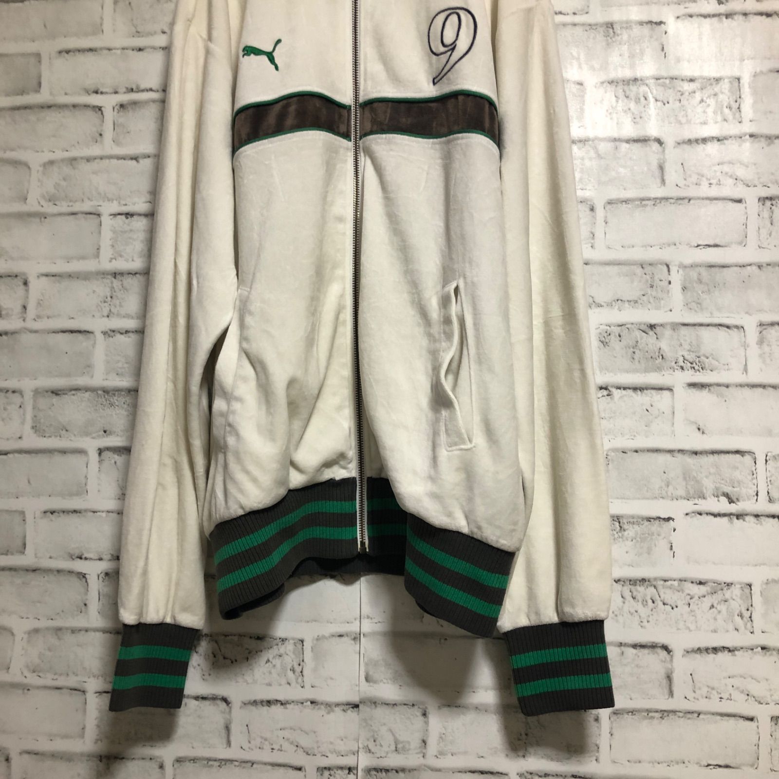 希少XL⭐️PUMA トラックジャケット/ジャージ 刺繍9ロゴ vintage 
