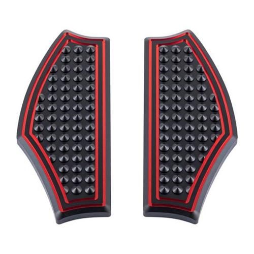 VENGEANCE リア パッセンジャーフロアボード ブラック レッド 1993年以降ツーリングモデル