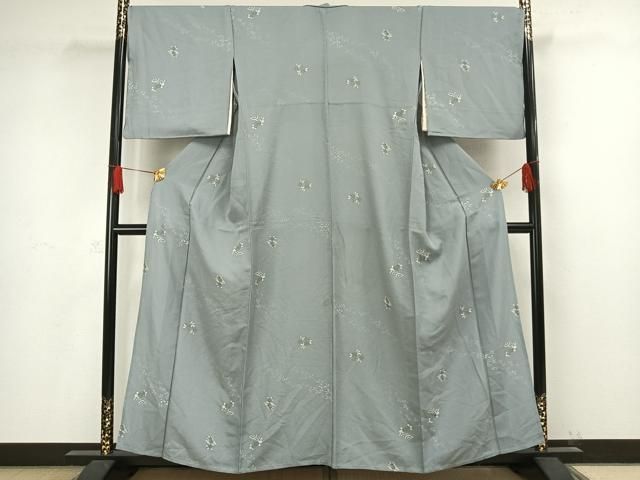 平和屋着物▽上質な小紋 単衣 扇面草花文 正絹 逸品 AAAW1256fy - メルカリ