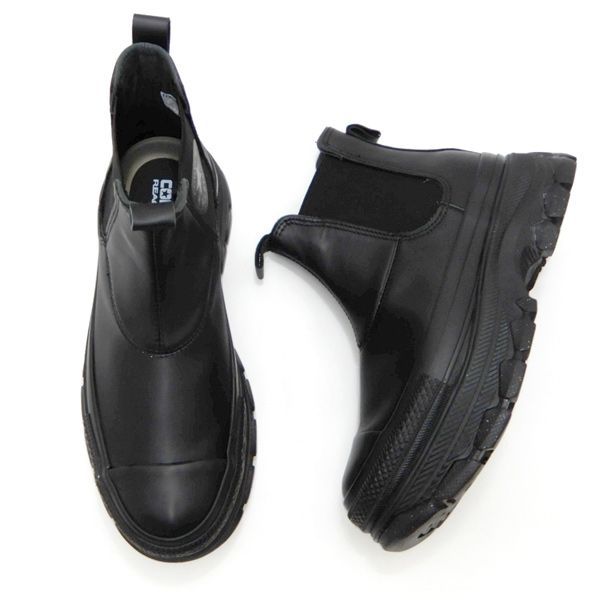 【極美品】コンバース トレックウェーブ サイドゴア ブラック キャンバス 厚底 コンバース レディース ALL STAR (R) TREKWAVE SIDEGORE HI