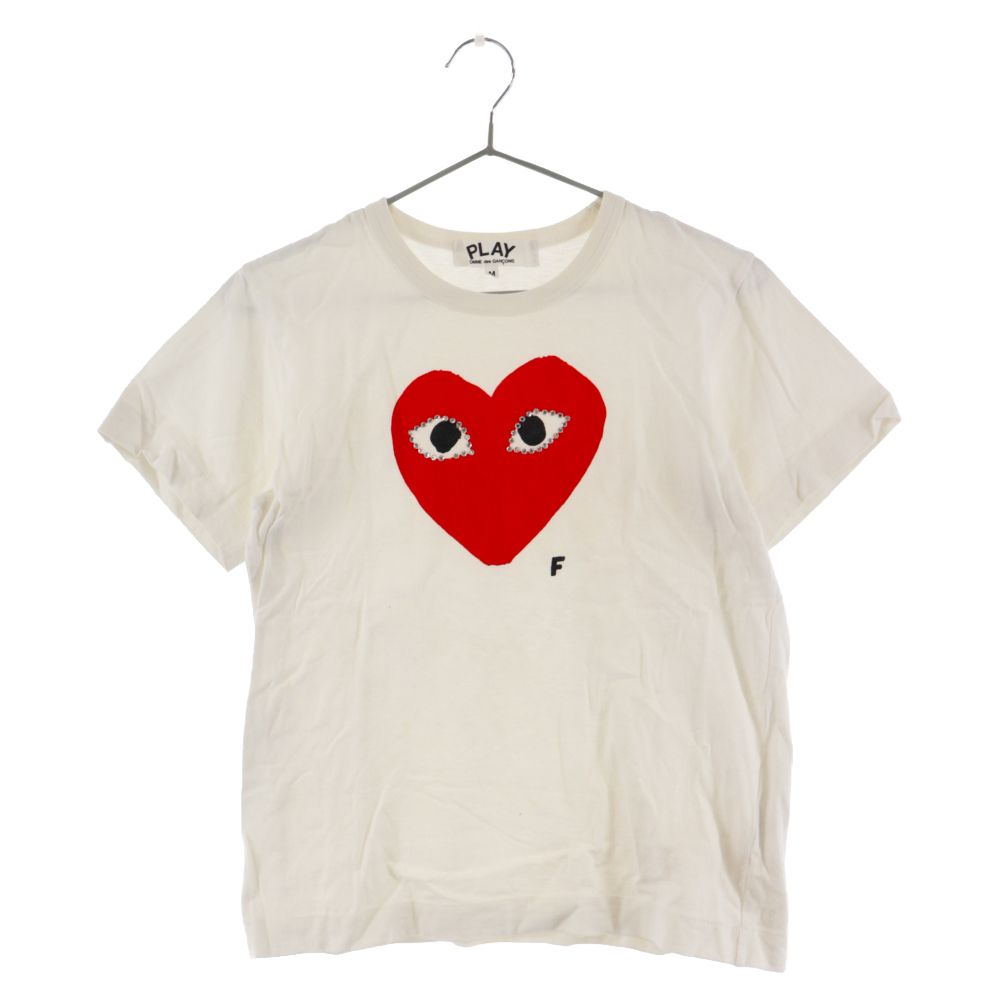 大人気! *COMME des GARCONS PLAY* ラインストーン ロゴ Tシャツ ◇PLAY COMME des GARCONS◇METALSTONE ラインストーン Tシャツ