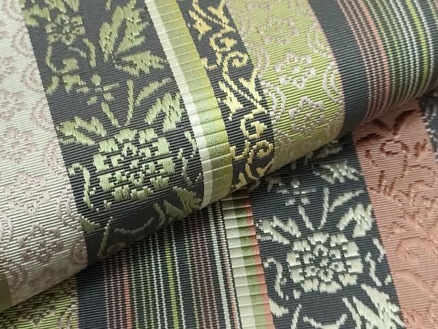 平和屋本店□極上 本場筑前博多織 草木染 手織工房 染匠：小森久 徳田  