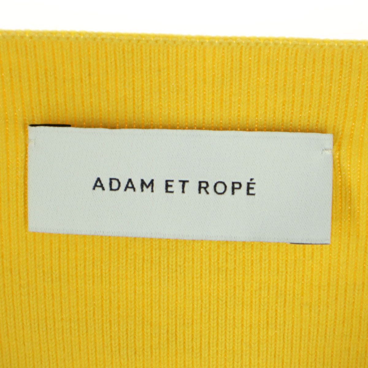 美品 Adam et Rope' アダムエロペ 長袖 セーター F イエロー