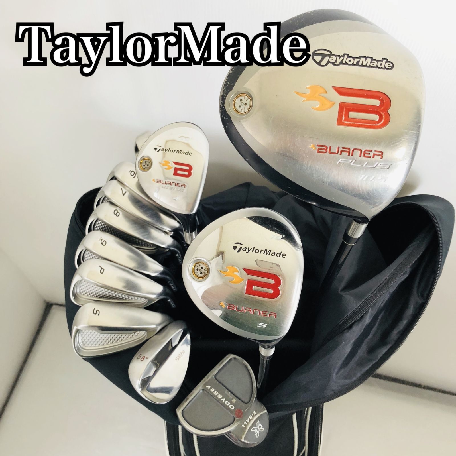 TaylorMade テーラーメイド メンズ ゴルフ クラブ セット 初心者 入門 バッグ付き フルセット 右利き パター付