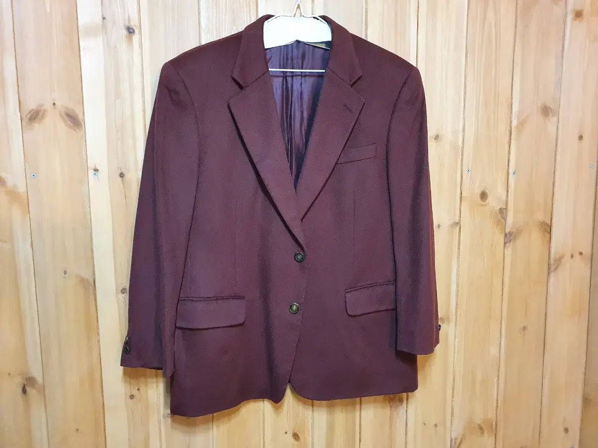 【雷市場（ポンジャン）商品韓国直送】DAKS(ダックス) カシミア ブレンド バーガンディー ブレザー ジャケット 105
