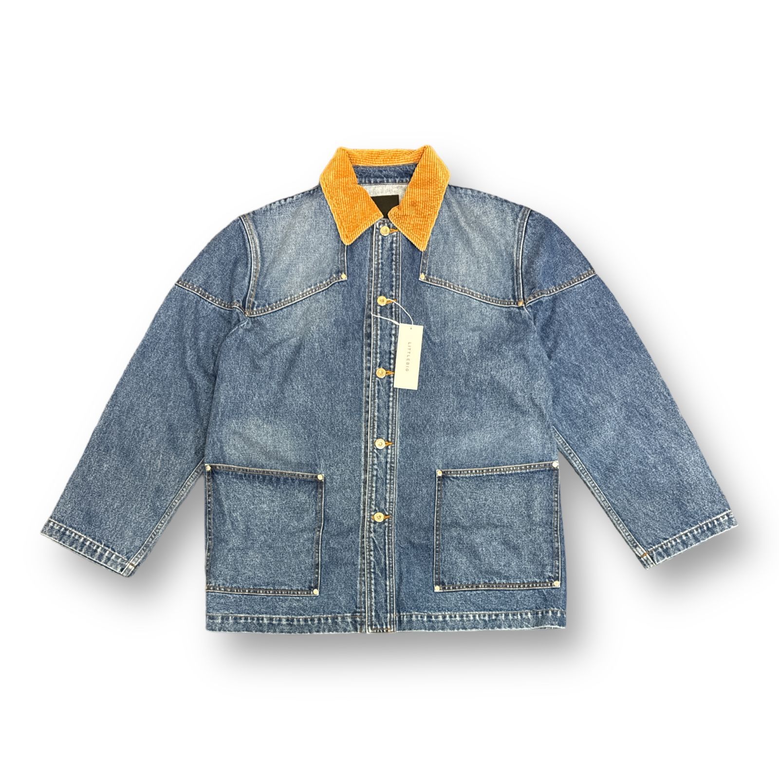 定価64900円 新品 LITTLEBIG 22AW Denim Coveralls デニムカバーオール