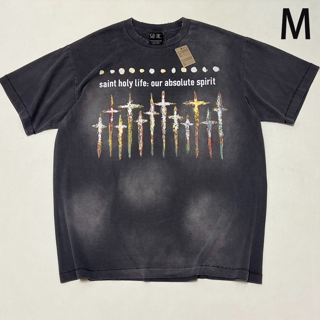 SAINT MICHAEL x FORSOMEONE GOD SS TEE/BLACK M