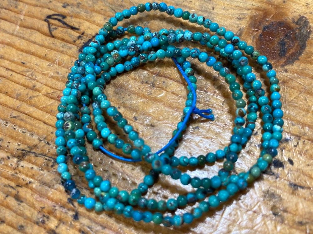 T23-8 天然 ターコイズ トルコ石 ミニ 2MM