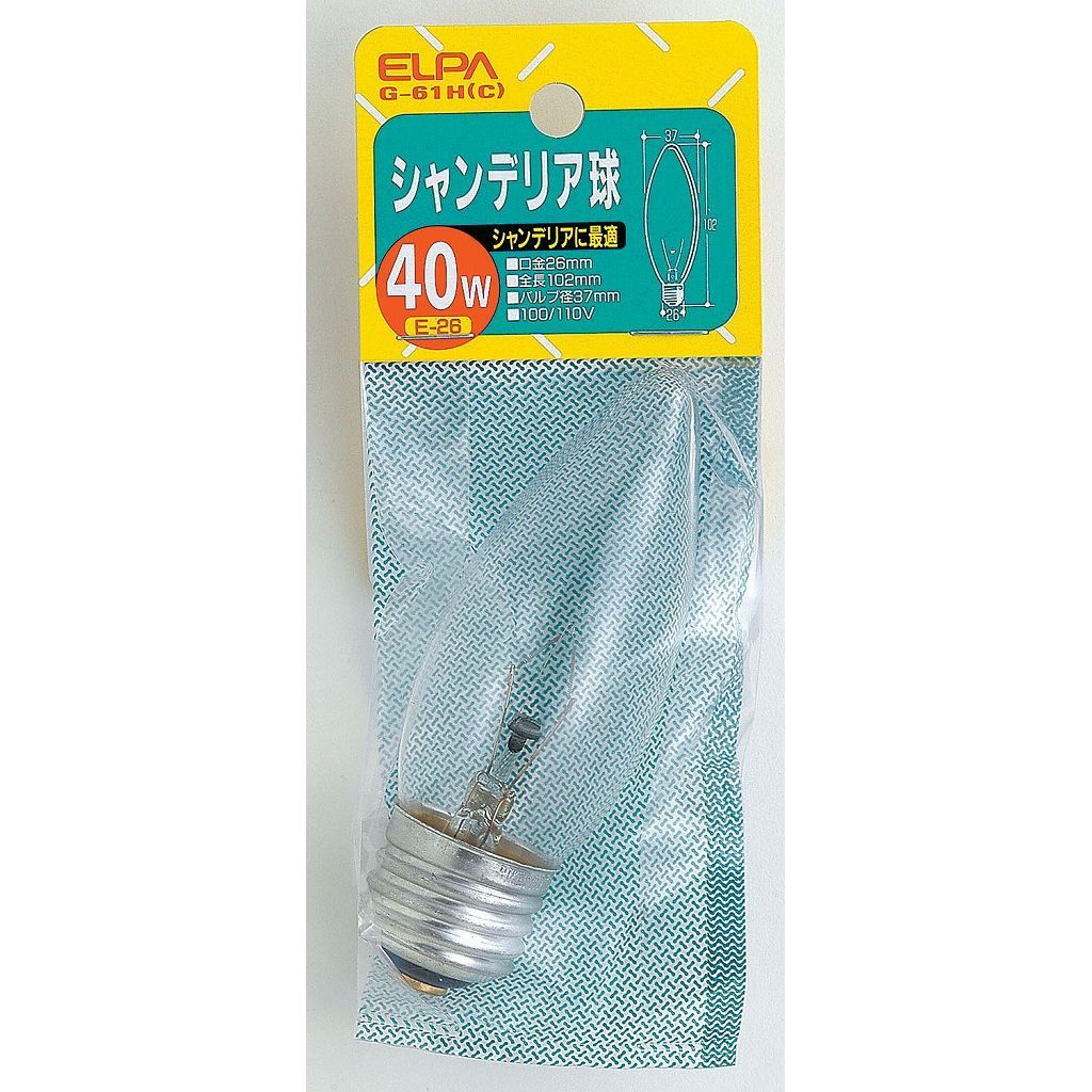 まとめ買い）ELPA シャンデリアE26 G-61H(C) 【×10セット】 - メルカリ