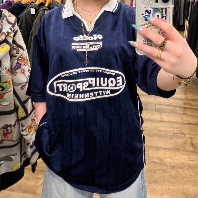 襟付きサッカーシャツ-最終価格にお値引きしました！