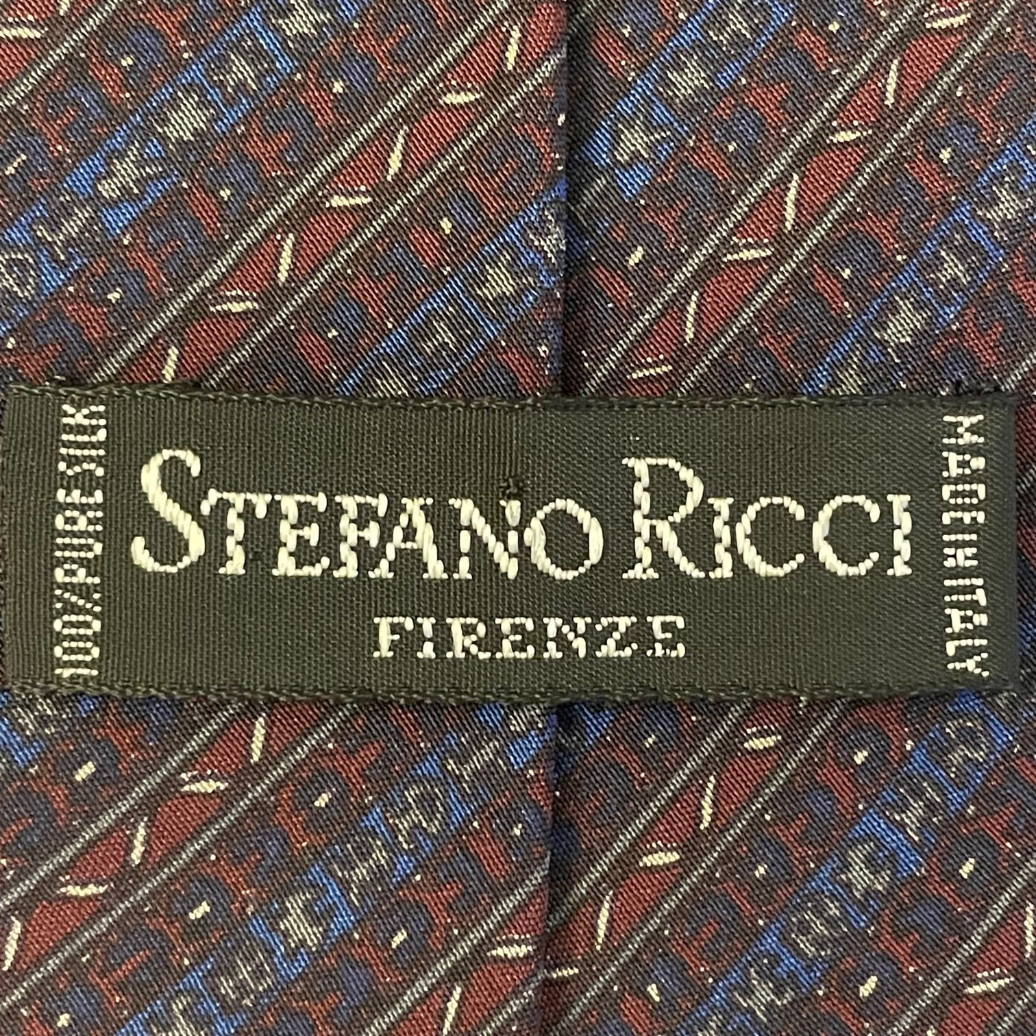 MADE IN ITALY製 VINTAGE STEFANO RICCI レジメンタルストライプ柄