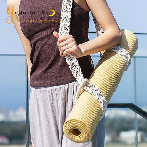 新品 ヨガワークス キャリーニットハート ヨガマットケース yogaworks 