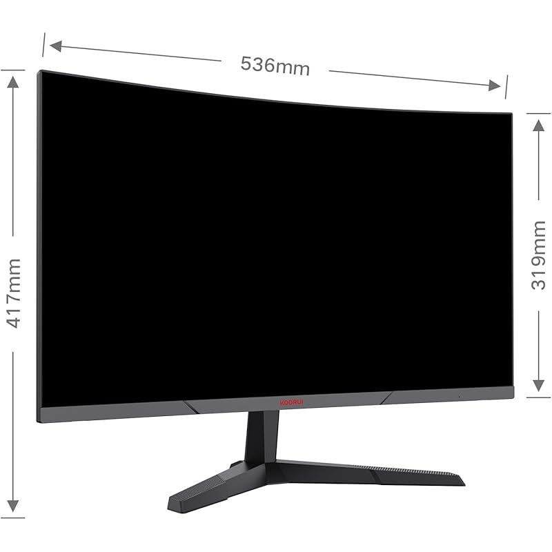 KOORUI ゲーミングモニター 24インチモニター フルHD 165Hz 湾曲