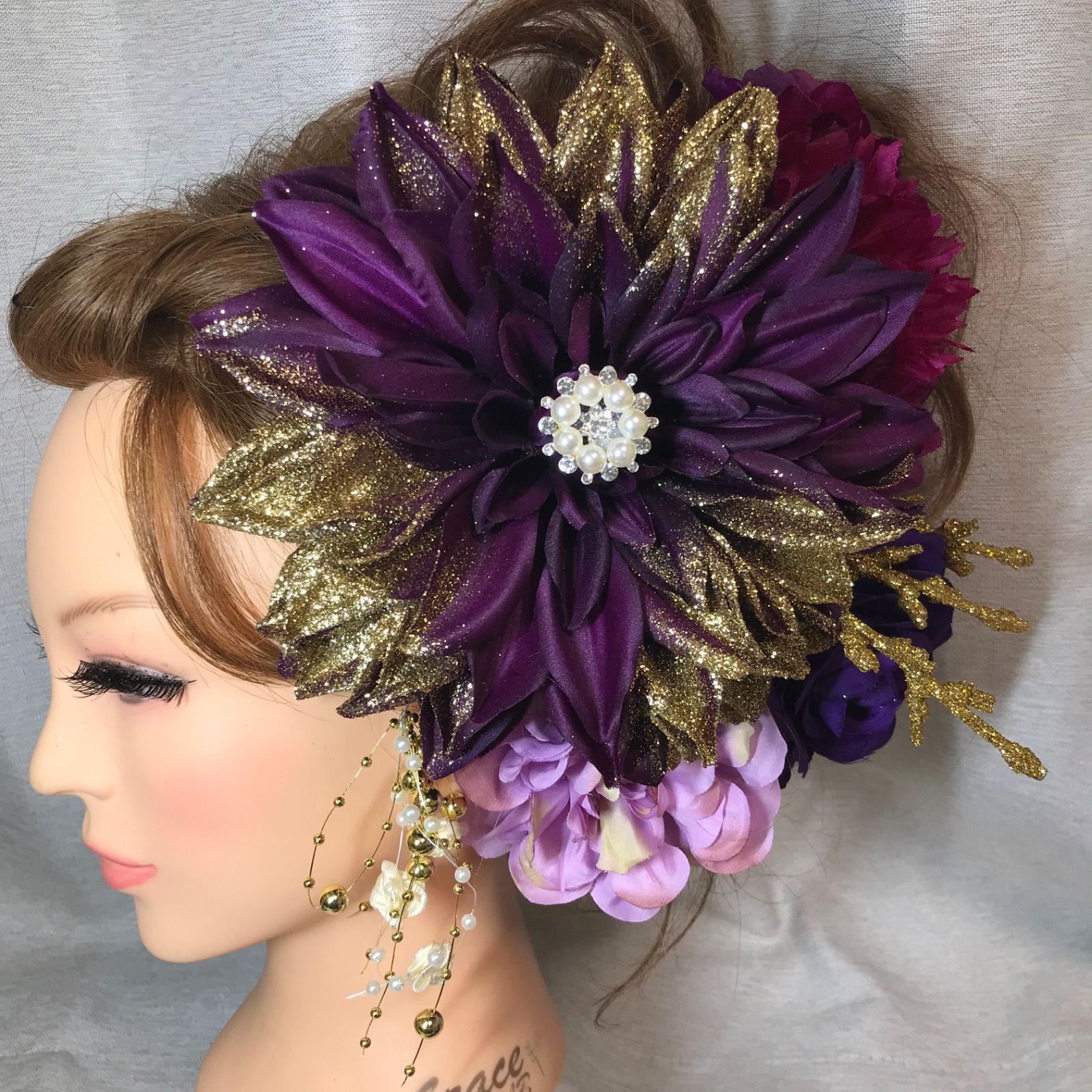 成人式髪飾り 色打掛髪飾り