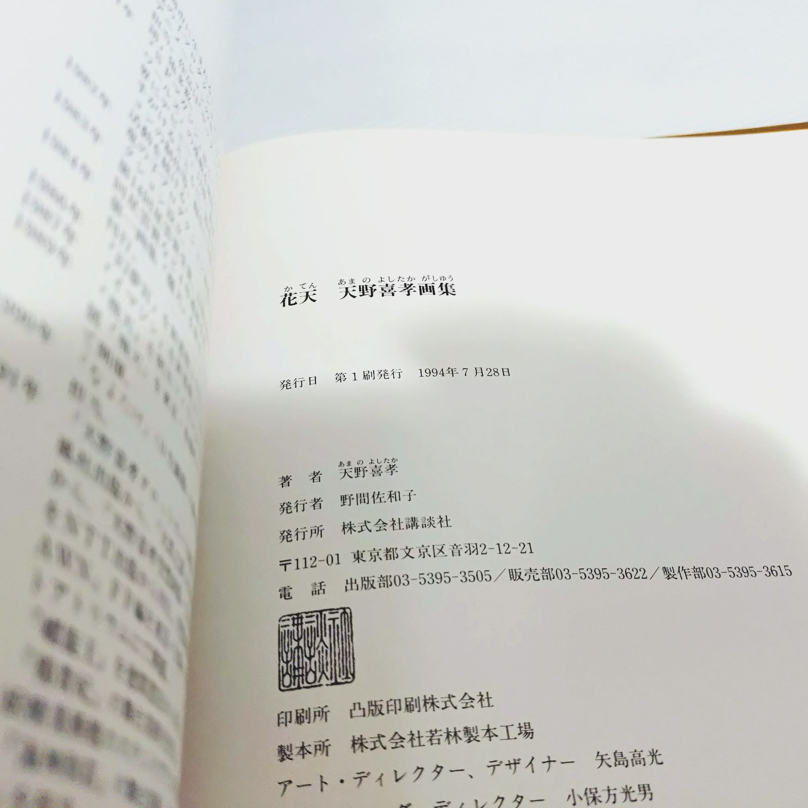 天野喜孝 画集 花天 1994年 初版 - メルカリ
