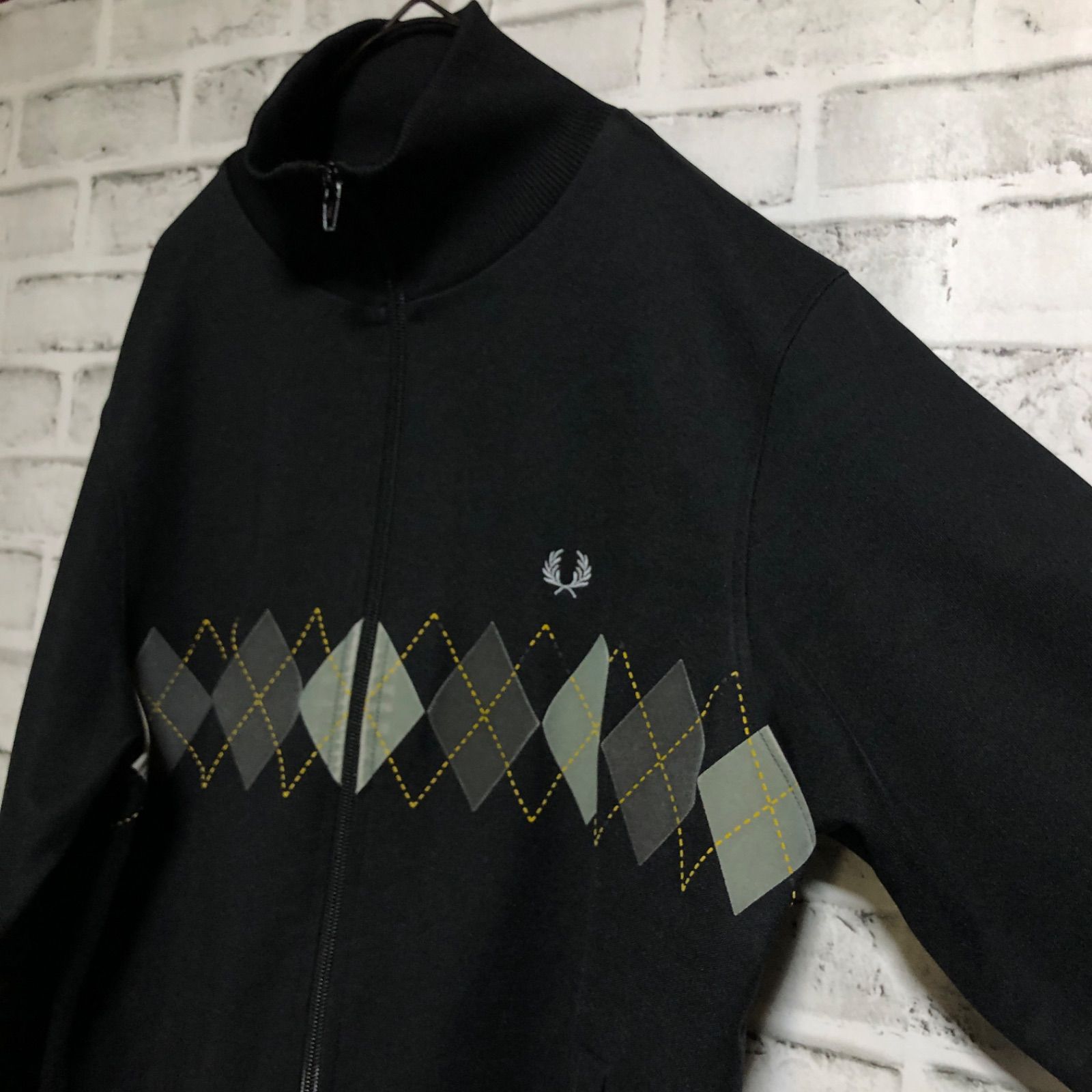 Fred Perry⭐️トラックジャケット 刺繍トレファイル アーガイル-