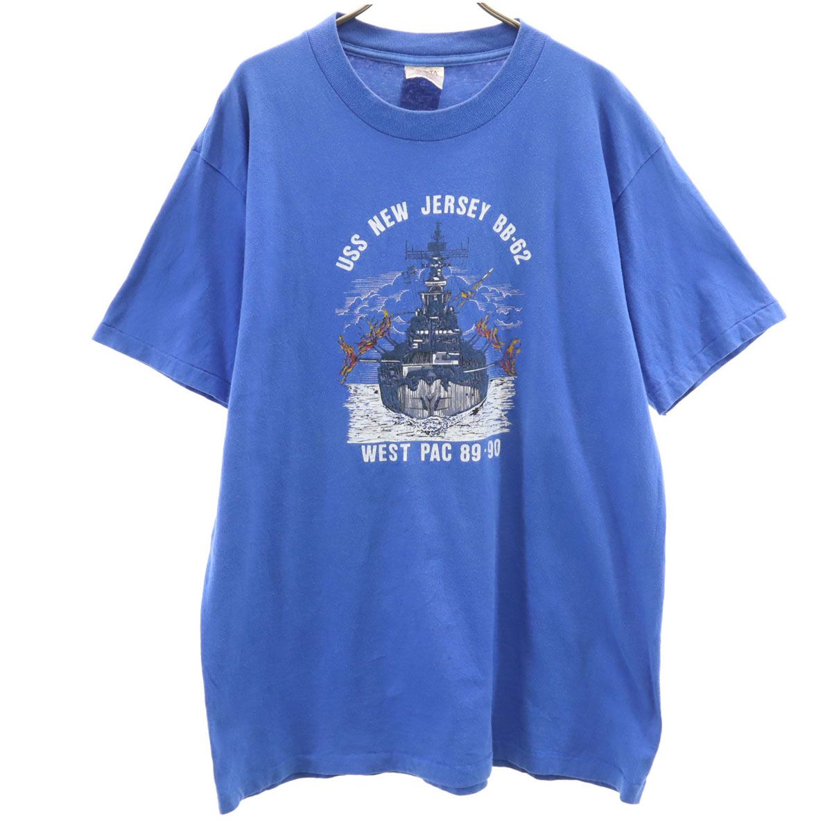 ONEITA オニータ 90s USA製 オールド USS NEW JERSEY BB-62 半袖 T 