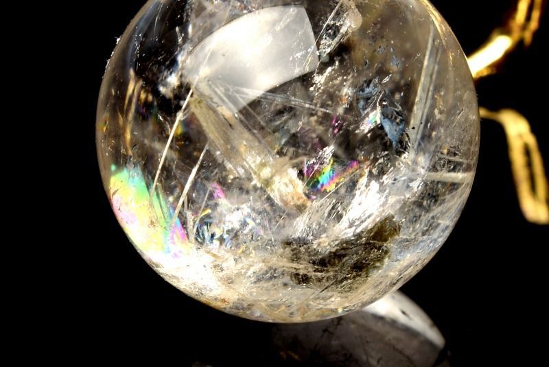 希少!!レア クォーツインクォーツ 貫入水晶 スフィア 水晶