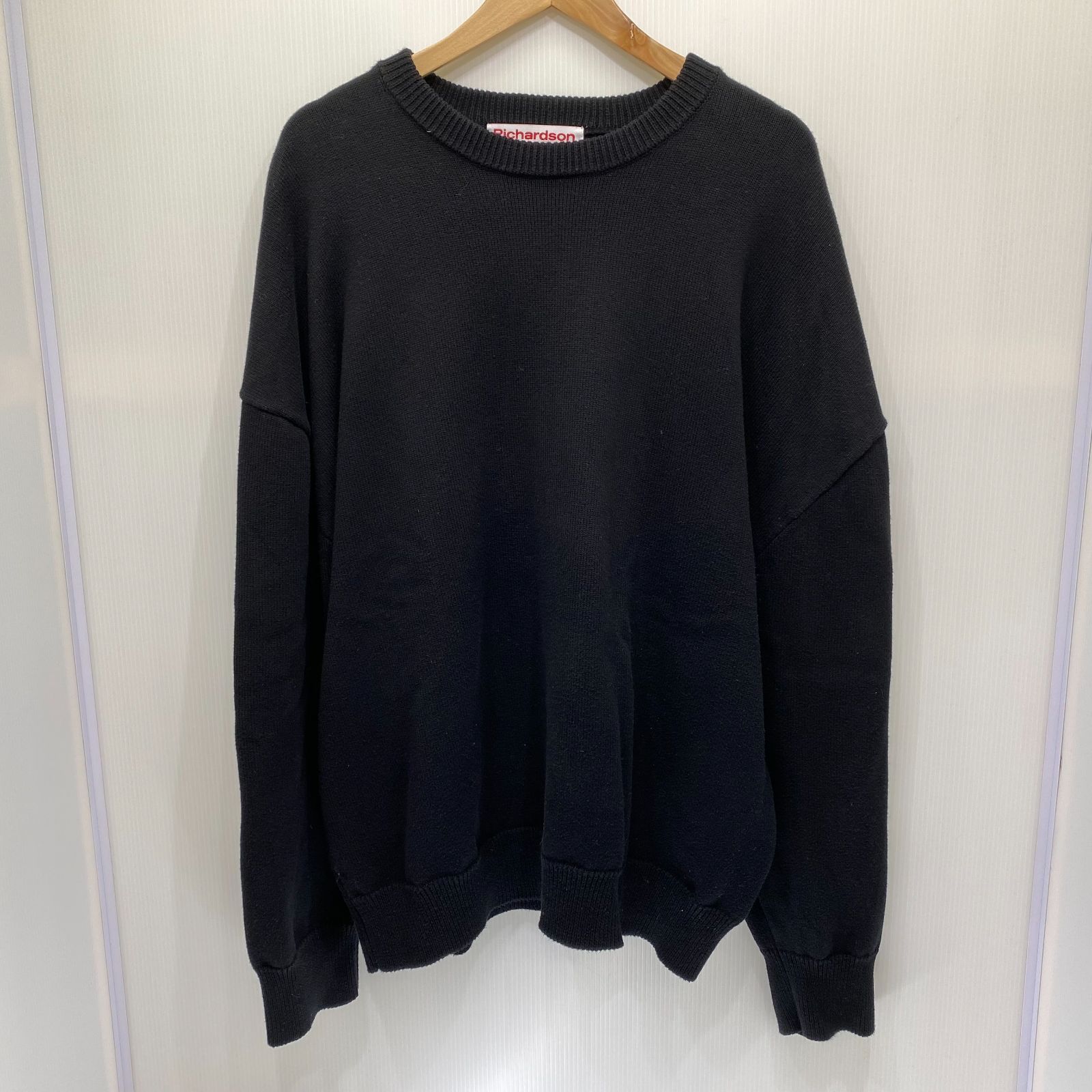 RICHARDSON 21AW コットン ニット セーター RIK-61010-B XL ブラック 