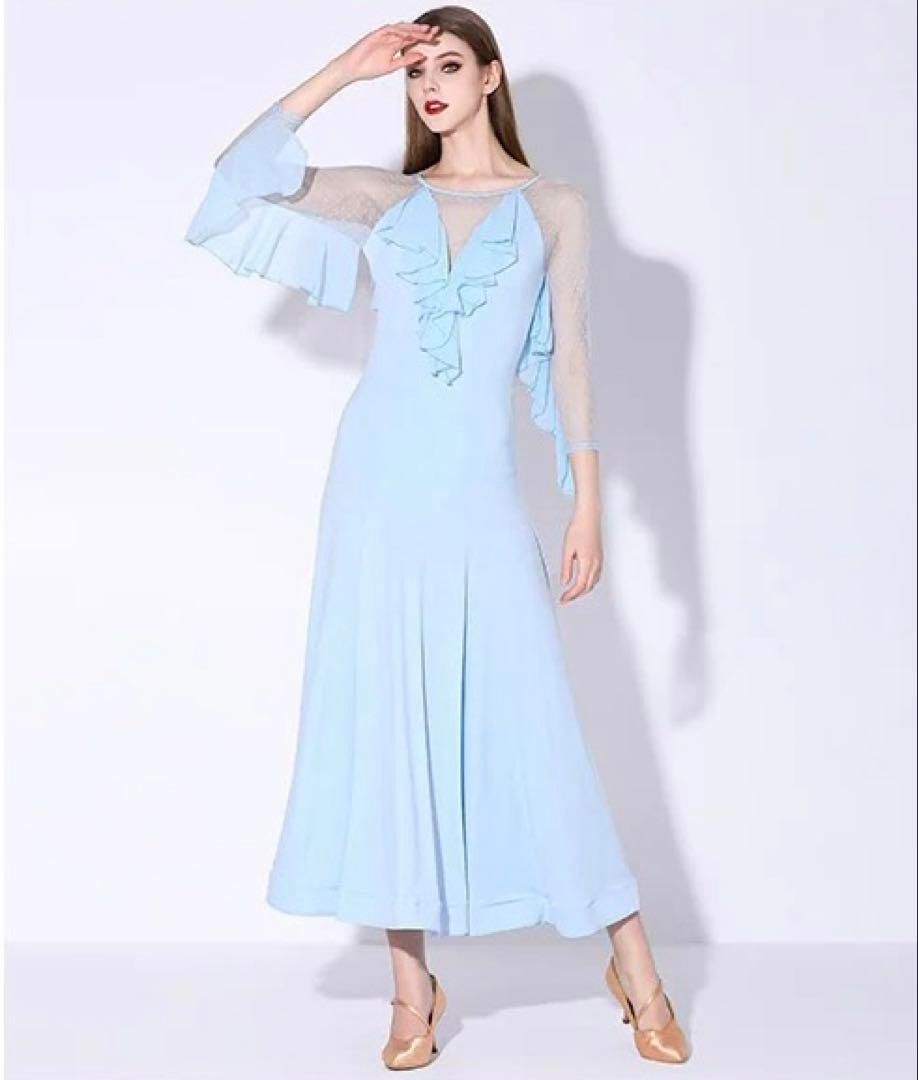 新品未使用 華やかストーン付スタンダード向けワンピース☆練習着に