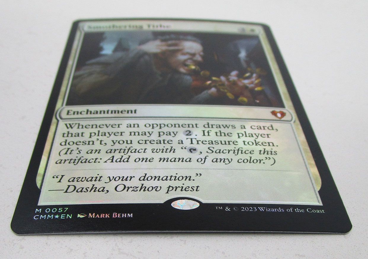 MTG 息詰まる徴税 Smothering Tithe CMM 英語版 Foil プレイ用 - メルカリ