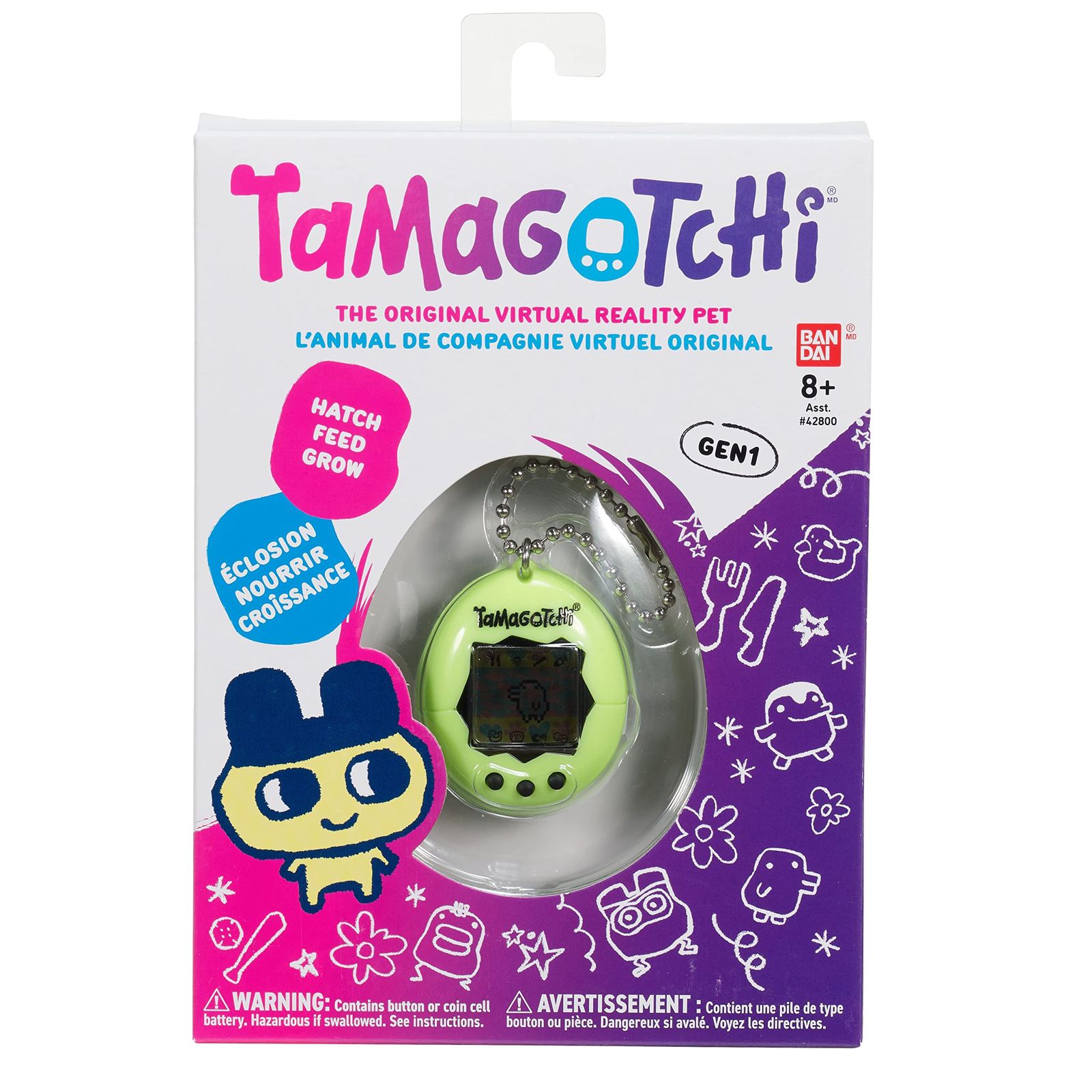Tamagotchi Original (たまごっちオリジナル) 電子ゲーム - ネオン (新ロゴ) [日本語ではない場合があります] [