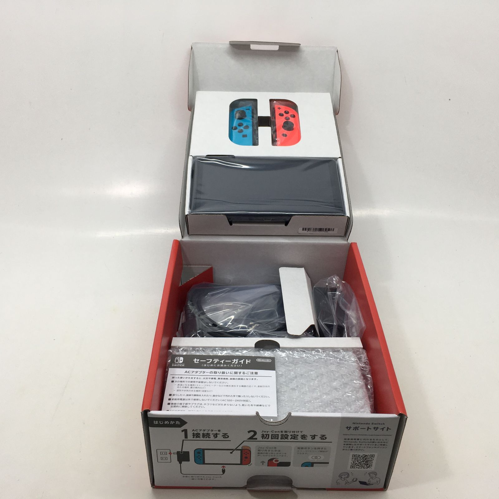 01m2178 ① 【未使用品】 ニンテンドースイッチ本体 有機ELモデル XTJ ネオンブルー/ネオンレッド Switch 中古品 - メルカリ