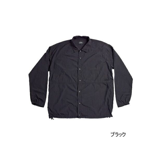 ≪'24年3月新商品！≫ アブガルシア ナイロンコーチジャケット ブラック Lサイズ 【返品】