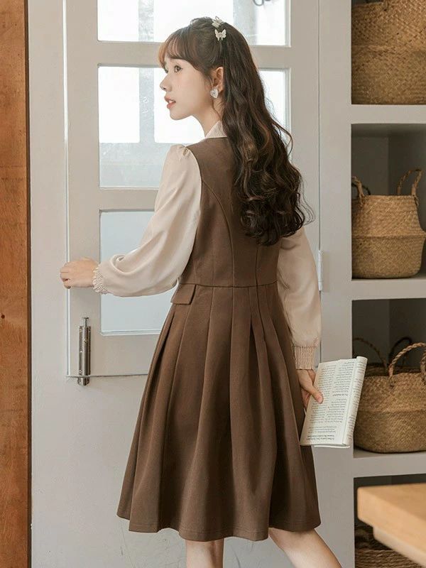 膝丈ワンピース軍服風 ロリータ ワンピースゴスロリ ドレス 長袖